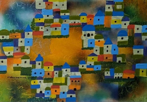 Splendor of the Colorful Medieval Village