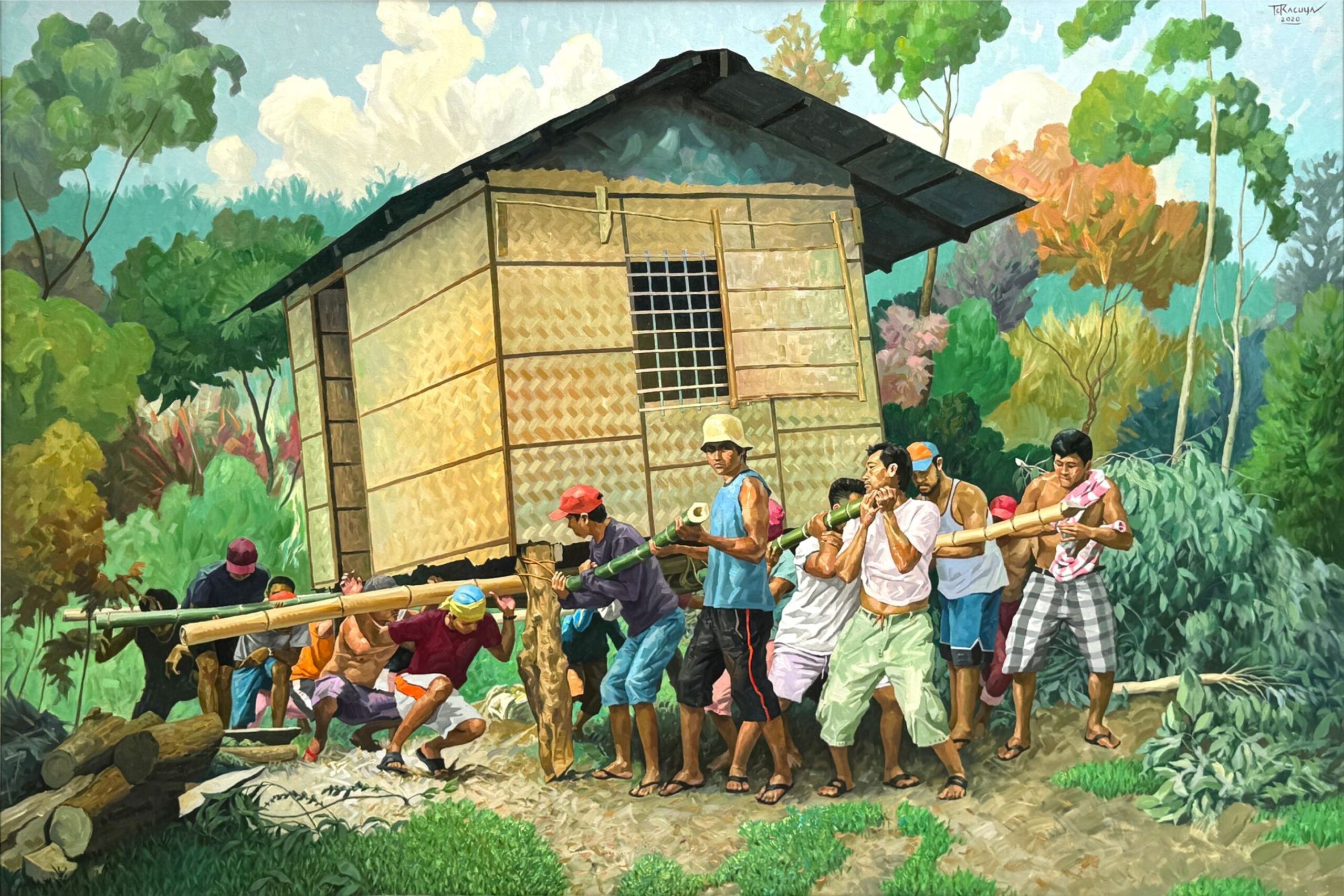 Bayanihan by Teody Racuya - Art Circle Gallery