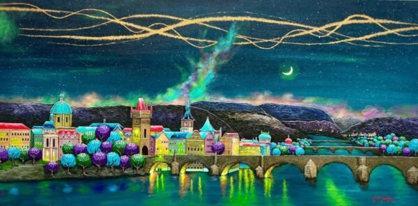 leo robles - night falls 28321 Nightfalls Over the Crescent River