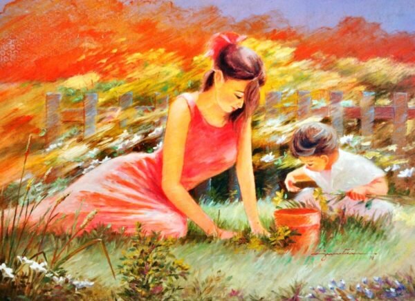 jun sta cruz - mother and son 23043 Mother and Son