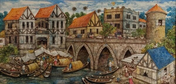 Riverside Market in the Old World