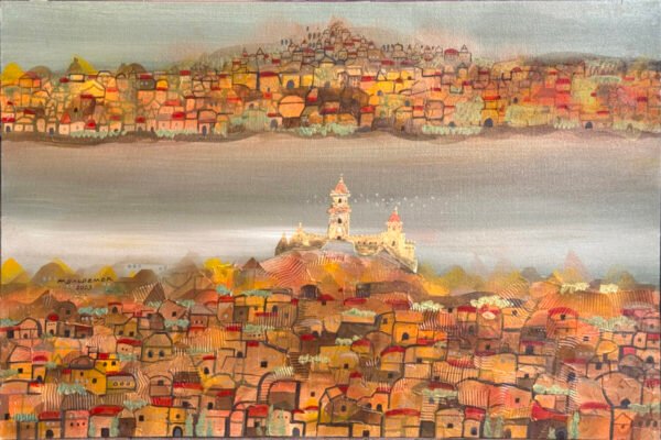 Marvelous Old Cities in Between Water and Cloudless Sky