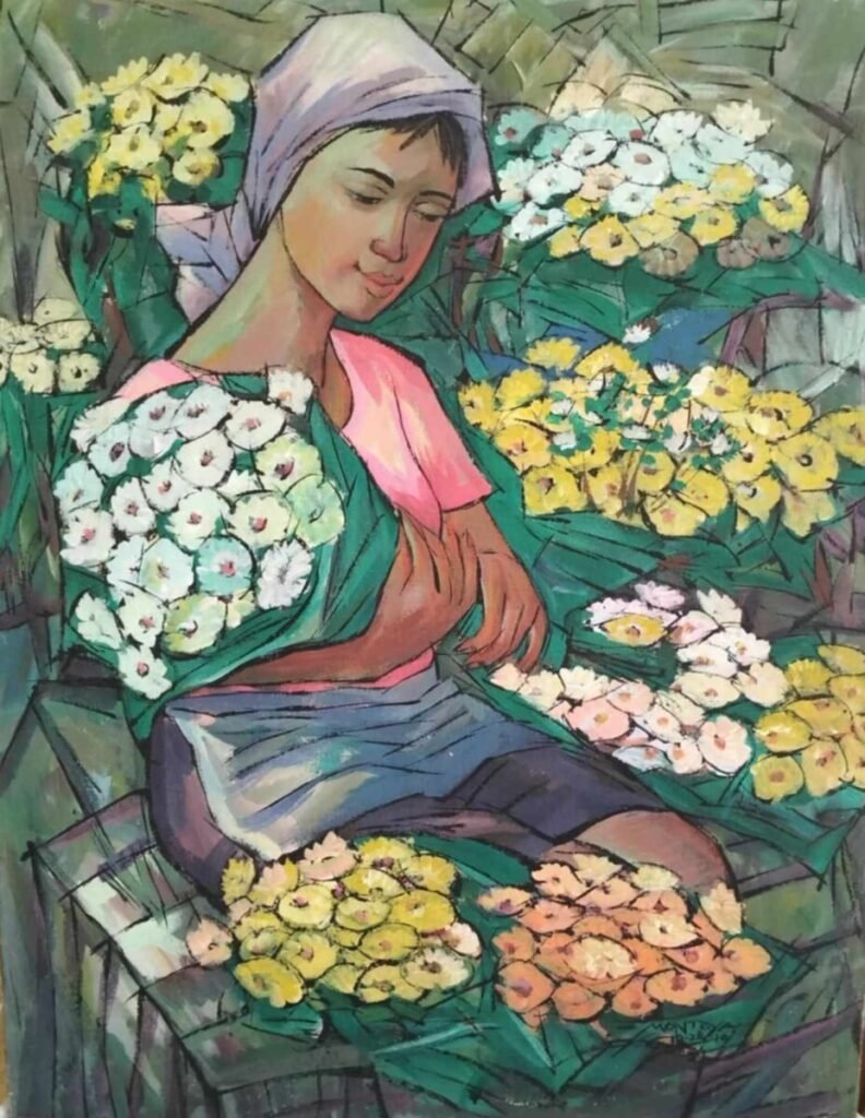 Girl with Flower