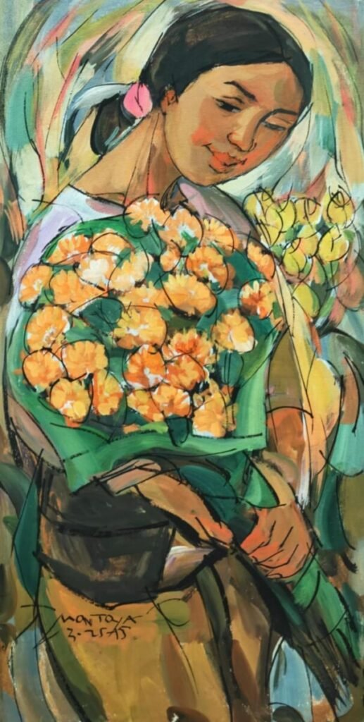 Girl with Flower