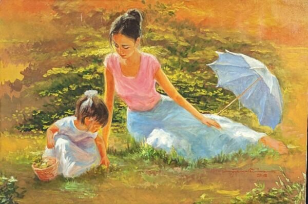 Mother and Child in the Garden