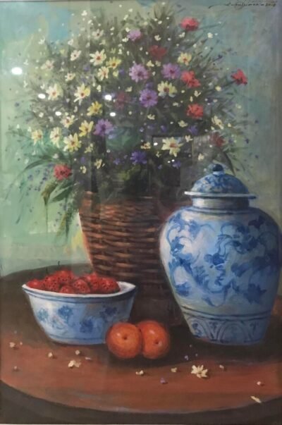 roland delos santos 20693 Blue and White Series