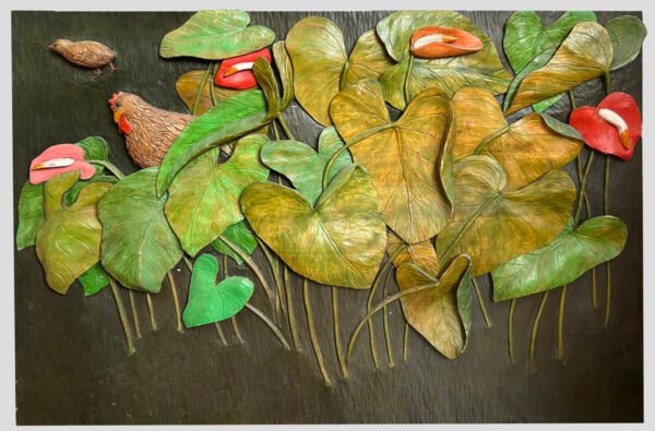 Anthurium and the Mother Hen