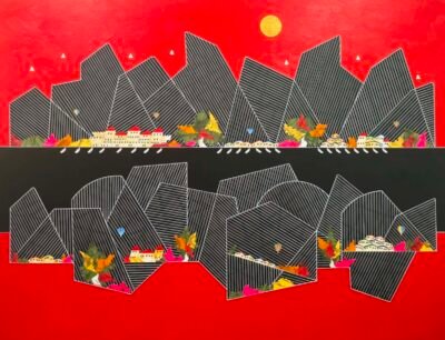 Village Beneath a Golden Sun