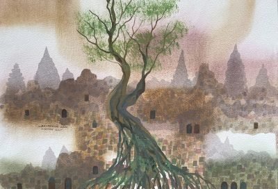 Flamboyant Mountain Temple