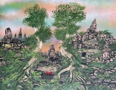 Flamboyant Ancient Temple of Cambodian Civilization
